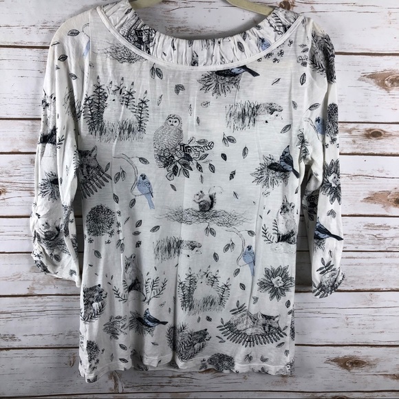 Anthropologie Postmark Creature Comforts top - Picture 7 of 8